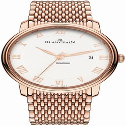 Blancpain Villeret Ultra-Slim Mens watch Unisex Automatic Rose gold 6651-3642-mmb