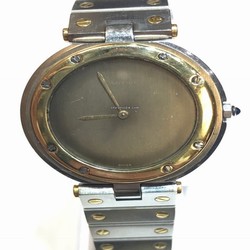 Cartier Santos Mens watch Unisex Quartz Gold Steel AC 14,90g or 0.750 2.80gr
