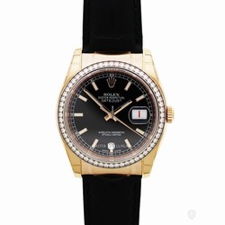 Rolex Datejust 36 Mens watch Unisex Rose gold Automatic 116185BBR