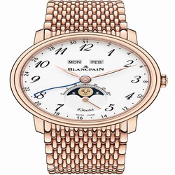 Blancpain Villeret Quantieme Complet Mens watch Unisex Automatic Rose gold 6639a-3631-mmb