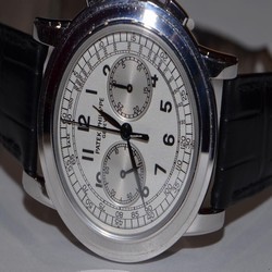 Patek Philippe Chronograph Mens watch Unisex Automatic White gold 5070G