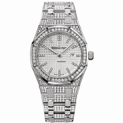 Audemars Piguet Royal Oak Lady Womens watch Quartz White gold 67652BC.ZZ.1262BC.01