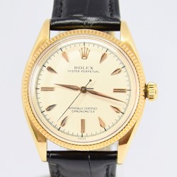 Rolex Oyster Perpetual 34 Mens watch Unisex Yellow gold Automatic 6567