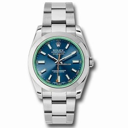 Rolex Milgauss Mens watch Unisex Steel 116400GV BLO