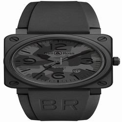 Bell & Ross BR 03 Mens watch Unisex Automatic Ceramic BR0392-CAMO-CE SRB