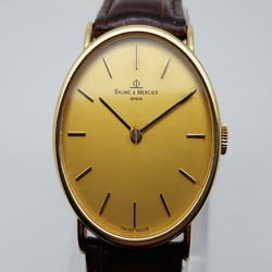 Baume & Mercier Mens watch Unisex Manual winding Yellow gold 35103