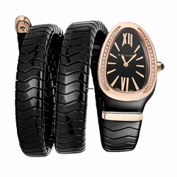 Bulgari Serpenti Womens watch Quartz Ceramic 102885 SPC35BCGDBCG.2T