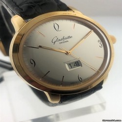 Glashtte Original Sixties Panorama Date Mens watch Unisex Manual winding Rose gold 3947010104