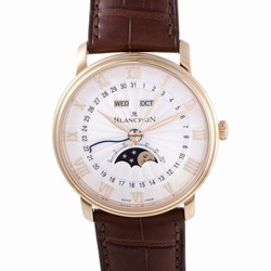 Blancpain Villeret Quantieme Complet Mens watch Unisex Automatic Rose gold 6664-3642-55B