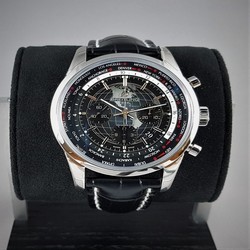 Breitling Transocean Chronograph Unitime Mens watch Unisex Automatic Steel AB0510U4 BE84 256S